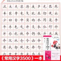成人楷书临摹练字帖大学生钢笔字贴中学生正楷速成描红本成年练习|常用3500字一本(无赠品)