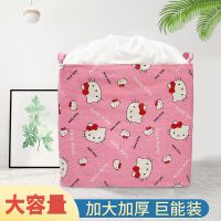 大容量被子衣服收纳袋被褥玩具防潮收纳筐搬家打包袋多功能整理袋|一个装[kity猫]大号100L