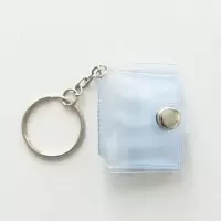 迷你1寸证件照相册大头贴追星女孩相册钥匙扣收纳卡包挂链挂件|2寸透明 相册+16张照片
