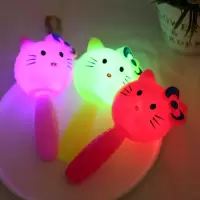 发光玩具发光捏捏乐捏捏叫发光猫咪闪光玩具发光小猫玩具|发光小猫 不*同颜色3个**