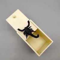 整蛊道具吓一跳蜘蛛木盒玩具恐怖整人恶搞东西愚人节礼物|白盒【蝎子】