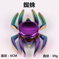 金属陀螺炫彩指尖陀螺成人减压学生手指陀螺合金玩具|蜘蛛 铁盒装