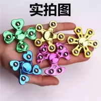 金属陀螺炫彩指尖陀螺成人减压学生手指陀螺合金玩具|[福利]迷你塑料钢珠款 铁盒装