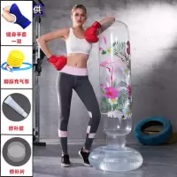 不倒翁充气拳击沙袋成人儿童小孩散打训练拳击柱立式家用发泄玩具|特厚160cm火烈鸟+健身手套+礼包