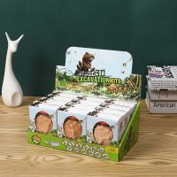 儿童玩具考古挖掘恐龙diy恐龙蛋火烈鸟企鹅动物玩具 科普模型|盒装考古恐龙12个