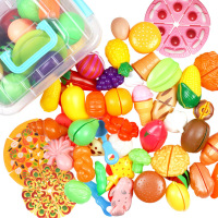 儿童过家家仿真大披萨切水果玩具蔬菜切切乐玩具套装|22件套水果蔬菜甜品+收纳盒