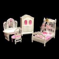 17厘米夜萝莉娃娃家具床梳妆台衣柜沙发过家家玩具