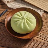 彩色仿真大包子发泄解压捏捏乐假食物恶搞玩具送男女朋友礼物|菠菜仿真包[不带蒸笼]