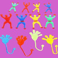 爬墙蜘蛛人儿童玩具礼品人粘性解压减压蜘蛛侠整蛊粘粘手掌|[粘性手掌+蜘蛛小人]平均分 11个[装]