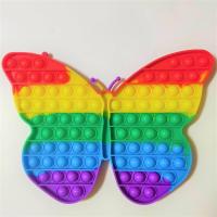 大号灭鼠先锋犹太人思维棋 彩虹彩色 push pop bubble fidget|大号20cm蝶彩虹
