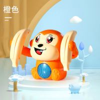 翻滚猴声光电动翻斗猴婴儿男孩女孩宝宝爬行翻跟头小猴子玩具|翻滚猴[橙色] 电池款[3节电池+螺丝刀]