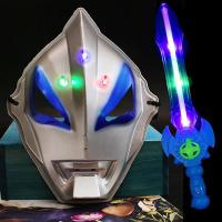 奥曼面具儿童 男孩发光宝剑 捷德奥曼玩具赛罗迪迦玩具刀剑|捷德奥特曼+蓝剑