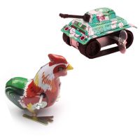 发条四件套铁皮坦克惯性青蛙跳跳蛙儿童小玩具80后怀旧上链条|发条[坦克+公鸡]