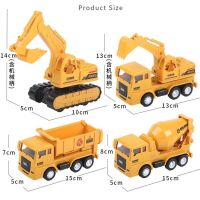 耐摔惯性工程车玩具儿童男孩仿真挖土机挖掘机翻斗车搅拌车模型|4款B套装[送小车6路标22地图1]