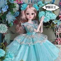 60厘米大黛蓝芭比娃娃套装大号会说话的洋娃娃女孩公主儿童玩具|梦娇公主-可眨眼 60cm音乐版:108件套(赠品2)