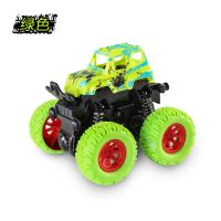小火车惯性车四驱越野车玩具车轨道儿童模型车避震抗耐摔技|普通款/越野车-绿【6969】