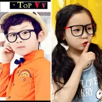 儿童眼镜框无镜片男女童眼镜架阿拉蕾眼镜宝宝小孩圆形镜框架