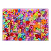 儿童diy串珠玩具女孩穿珠子手链项链宝宝diy手工制作|24格五彩缤纷[单盒装]