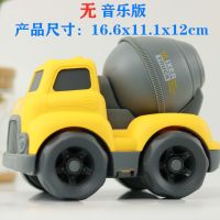 儿童玩具车耐摔惯性回力警车消防搅拌车工程车玩具套装3到6岁|大号滑行车[水泥车]