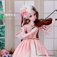 60厘米芭比洋娃娃玩具女孩公主仿真精致裙单个礼盒套装|60厘米[眨眼版]凯丝公主 普通版+礼盒+礼包A