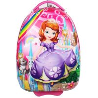 儿童拉杆箱新款16寸卡通儿童行李箱女18寸旅行箱订制|粉色彩虹苏菲亚 18寸