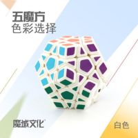 爱心星星苹果冠创五阶异形魔方 比赛入门新手4阶魔方|御虎五魔方白色