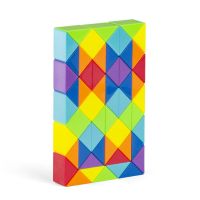 百变魔尺24段36/48/60/72段节彩色长条尺幼儿园儿童玩具|魔尺60段