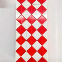 百变魔尺24段36/48/60/72段节彩色长条尺幼儿园儿童玩具|魔尺72段(红白)