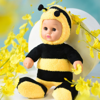 儿童抱睡公仔宝宝会说话的洋娃娃婴儿睡眠布娃娃女孩陪睡娃娃|[新款]小蜜蜂 12声版本