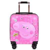 儿童拉杆箱18寸卡通男女童旅行箱宝宝行李箱20寸万向轮儿童登机箱|粉色小猪 20寸