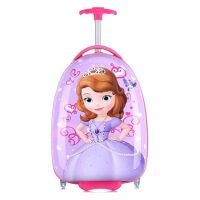 新款儿童拉杆箱16寸18寸19寸小皮箱男女童旅行箱宝宝行李箱拖拽箱|苏菲亚 16寸单杆普通两轮