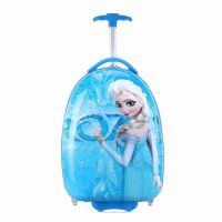 新款儿童拉杆箱16寸18寸19寸小皮箱男女童旅行箱宝宝行李箱拖拽箱|冰雪公主 18寸双杆四轮万向轮