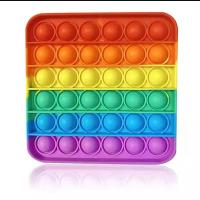 大号灭鼠先锋犹太人思维棋 彩虹彩色 push pop bubble fidget|小号方彩