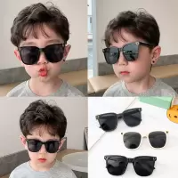 男女童时尚潮墨镜儿童眼镜宝宝走秀街拍眼镜百搭防紫外线太阳镜