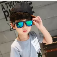 儿童墨镜卡通镜脚防紫外线小孩眼镜女童宝宝彩色太阳镜适用3-13岁