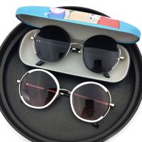 5-14岁墨镜时尚复古圆框儿童太阳镜防紫外线男女小学生眼镜中大童