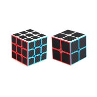 魔域碳纤维三四二2345阶魔方顺滑初学者学生全套比赛玩具|二三阶碳纤维 送说明书+视频+底座