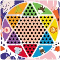 五子棋 儿童飞行棋跳棋木制多功能游戏棋象棋斗兽棋成人玩具|3合一[飞行棋+军棋+五子棋]