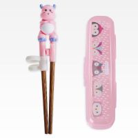 成人训练筷儿童筷子家用 6到12婴儿学习筷2-3-4岁宝宝矫正器大人|miaou牛鸡翅木学习筷(粉)+盒