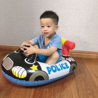 婴幼儿童游泳圈坐座圈加厚宝宝136岁ins警车兔动物方向盘裤裆