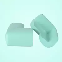 防撞角防撞条贴垫桌角边角儿童床角柜子茶几软包角宝宝安全防磕碰|浅绿色 W条自粘款2米条送4.1米胶带