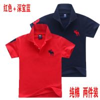 男童翻领t恤夏季短袖上衣中小童polo衫半袖t恤宝宝人外穿上衣酷