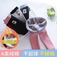 秋冬女童打底裤棉加绒加厚长裤子外穿洋气一体绒中大儿童修身裤