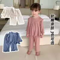 儿童睡衣女童春秋款宝宝家居服夏季薄款小孩睡衣女套装学生空调服