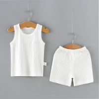 婴儿1幼儿2背心3短裤4套装棉6宝宝内衣5岁夏季薄款儿童男女护肚