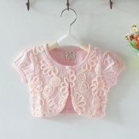 97棉女童夏季披肩中小儿童宝宝短袖坎肩防嗮服空调服百搭短外套