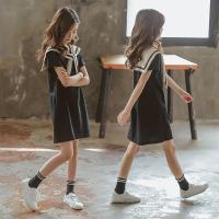 女童夏季2021新款洋气裙子海军风连衣裙女孩童装儿童中大童公主裙