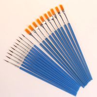 10支装尼龙画笔套装短杆水粉水彩颜料油画丙烯学生用美术扇形排笔