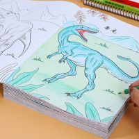 恐龙涂色本3-6-8-10岁 幼儿童填色本小学生画画书涂鸦4-5岁绘画册