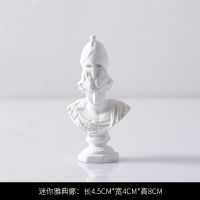 北欧ins风迷你大卫人物头像小石膏雕塑摆件书桌面树脂装饰品摆设